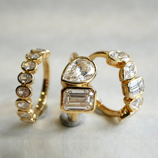 Fine Jewellery Jewellery 18ct Yellow Gold 3.70ct Laboratory Grown Diamond Bezel Set Toi et Moi Ring 6001135