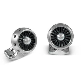 Deakin & Francis Aluminium Jet Turbine Engine Cufflinks