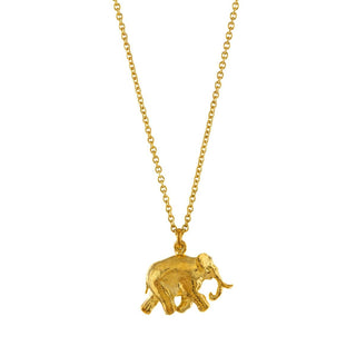 Alex Monroe 22ct Yellow Gold Plate Elephant Necklace