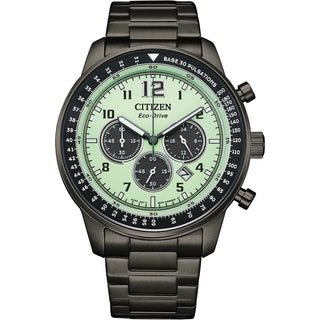 Citizen Watches Citizen 44mm Sport Stainless Steel Green Eco-Drive Watch 4116003