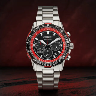 Citizen Watches Citizen 40mm Red Arrows Promaster Air Navihawk Stainless Steel Eco-Drive Watch 4117157
