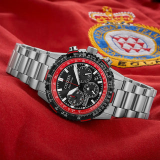 Citizen Watches Citizen 40mm Red Arrows Promaster Air Navihawk Stainless Steel Eco-Drive Watch 4117157