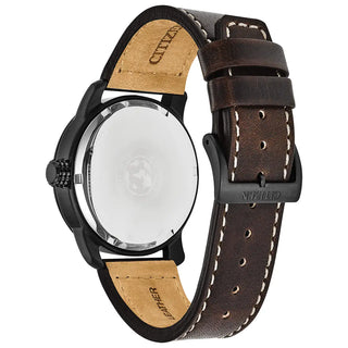 Citizen Watches Citizen 42mm Blue Eco-Drive Watch with a Brown Leather Strap 4189057