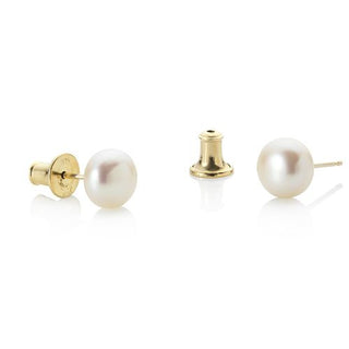 Jersey Pearl 9ct Yellow Gold 8-8.5 Pearl Stud Earrings