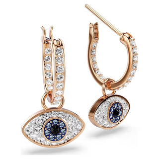 Swarovski Jewellery Swarovski Rose-Gold Plated Symbolica Drop Earrings Eye Earring 4402476
