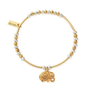 Chlobo Two-Tone Decorated Elephant Bracelet