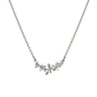 Alex Monroe Silver Sprouting Rosette Necklace