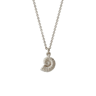 Alex Monroe Silver Small Ammonite Necklace