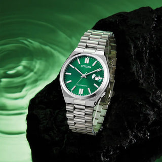 Citizen Watches Citizen 40mm Tsuyosa Stainless Steel Green Automatic Watch 4117145