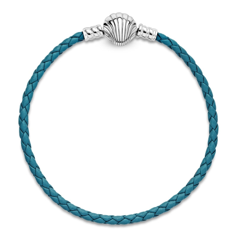 Charm Bracelets Pandora Light Blue Leather Bracelet Pandora