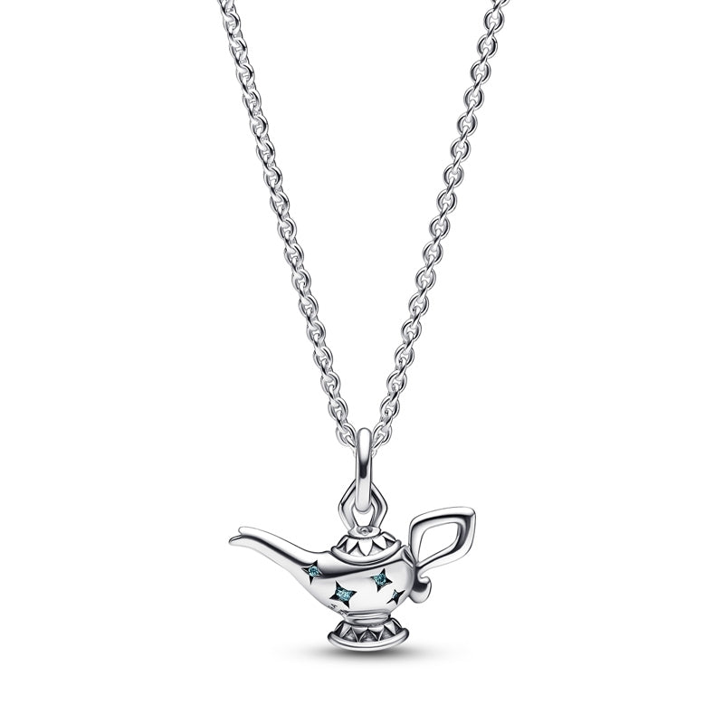 Pandora Silver Disney Aladdin Magic Lamp Necklace Allum