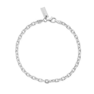 Chlobo Mens Silver Anchor Chain Bracelet