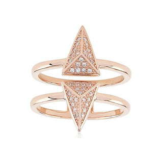 Sif Jakobs Rose Gold Plated Pecetto Ring - Size 58