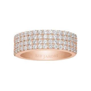 Sif Jakobs Rose Gold Plated Corte Quattro Ring - Size 54
