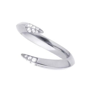 Shaun Leane Silver & Diamond Signature Open Wrap Ring