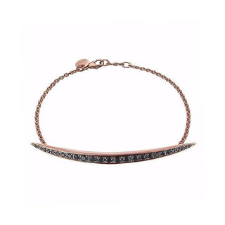 Shaun Leane Rose Gold Vermeil Quill Bracelet With Black Spinel