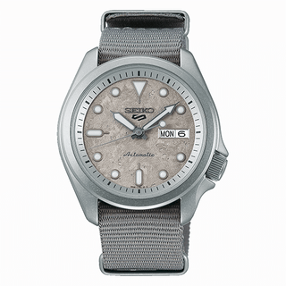 Seiko Gents Grey 5-sports Automatic Watch - Nylon Strap