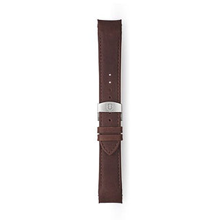 Elliot Brown Waxed Dark Brown Leather Watch Strap