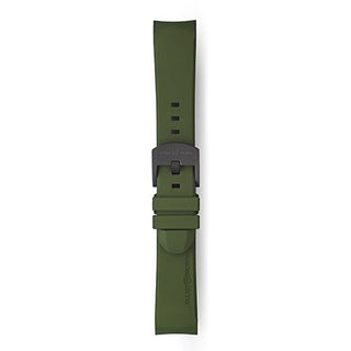 Elliot Brown Olive Green Rubber Watch Strap