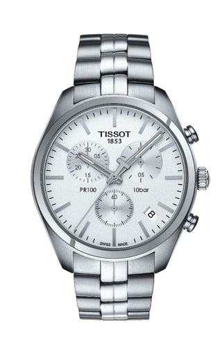 Tissot Pr100 Gents Chronograph Stainless Steel Quartz Watch