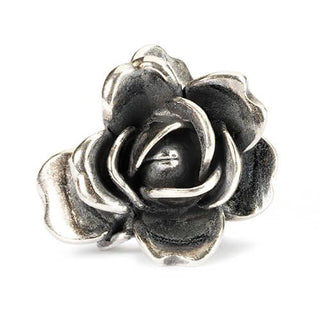 Trollbeads Silver Rose Of June Bead With Pearl