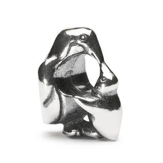 Trollbeads Silver Penguin And Baby Bead