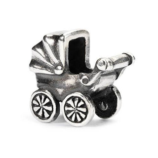 Trollbeads Silver Baby Buggy Bead
