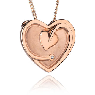 Clogau 9ct Rose Gold Tree Of Life Heart Necklace