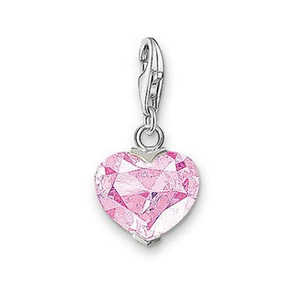 Thomas Sabo Silver Pink Heart Charm Pendant