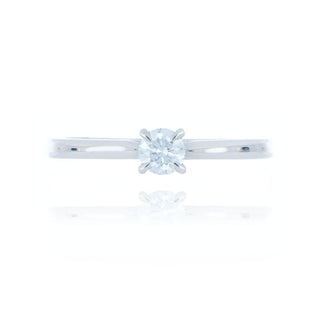 A&s Engagement Collection Platinum 0.26ct Diamond Solitaire Ring