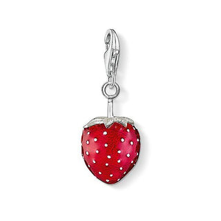 Thomas Sabo Silver Red Strawberry Charm Pendant
