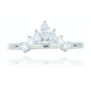Platinum Diamond Tiara Ring