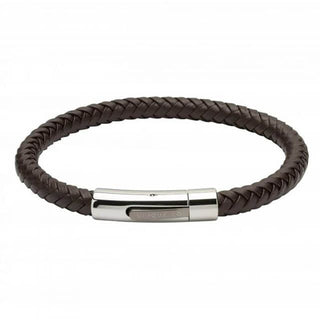 Unique & Co Dark Brown Leather Bracelet - 21cm