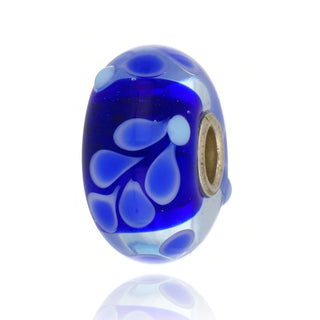 Trollbeads Unique Blue Leaf Bead