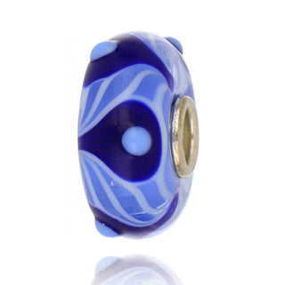 Trollbeads Unique Blue Peacock Bead