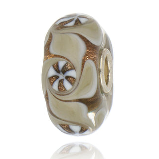 Trollbeads Unique Cream And Gold Swirl Ring
