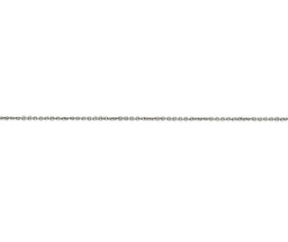 18ct White Gold Rhodium Plated 18 Inch Trace Chain