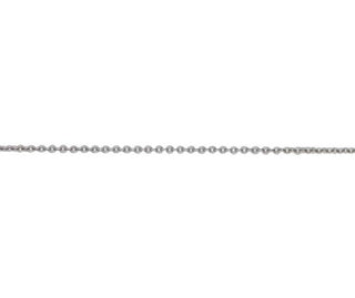 18ct White Gold Rhodium Plated 16/18 Inch Adjustable Trace Chain