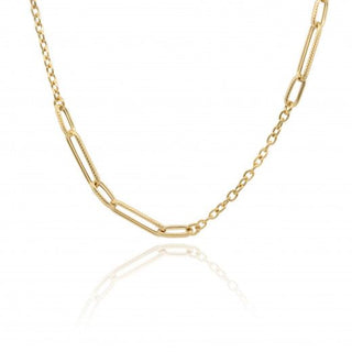 9ct Yellow Gold Link And Chain Necklace