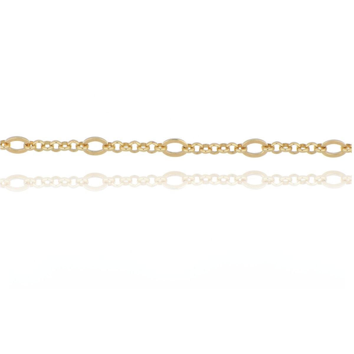 9ct Yellow Gold Straight Figaro Chain Padlock-and-Safety-Chain Bracele –  Barnes Jewellers