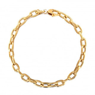 9ct Yellow Gold Solid Gold Oval Link Bracelet