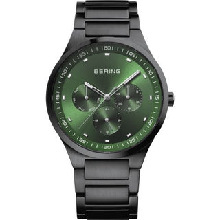 Bering Gents Green And Black Chronograph Watch
