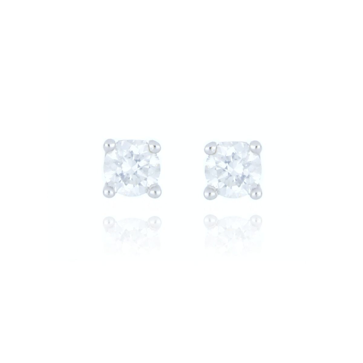 9ct White Gold 0.25ct Diamond Stud Earrings Allum Sidaway
