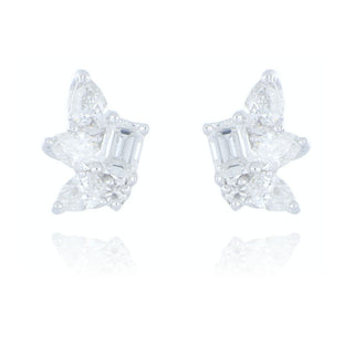 18ct White Gold 0.72ct Diamond Stud Earrings