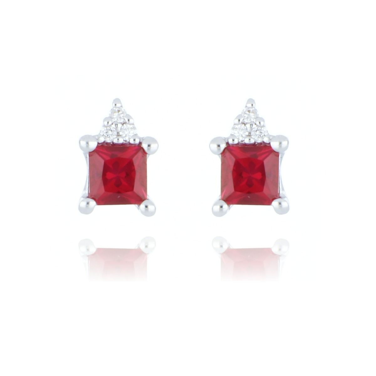 Ruby and Diamond Vintage Style Cluster Earrings – Gardiner Brothers