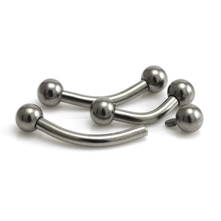A&s Ear Styling Collection Titanium Single Curved Barbell