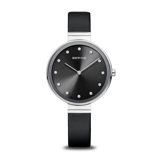 Bering Ladies Classic Black Stainless Steel Watch
