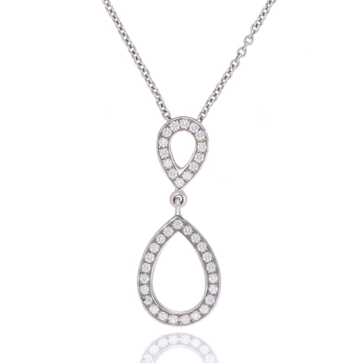 Fine Jewellery Jewellery 18ct White Gold 0.38ct Diamond Necklace 1401619