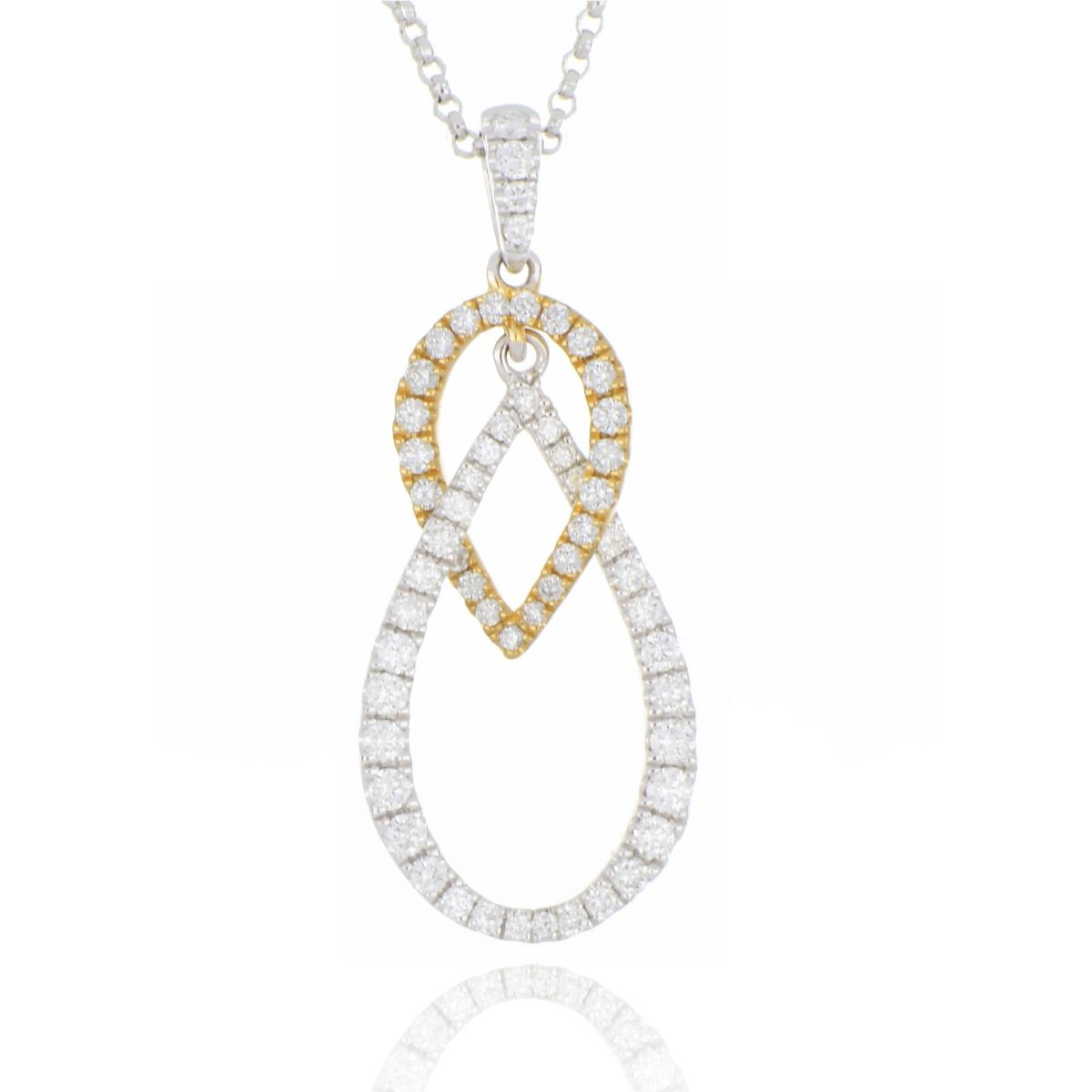 Off white gold necklace on sale