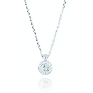 18ct White Gold 0.30ct Diamond Solitaire Necklace